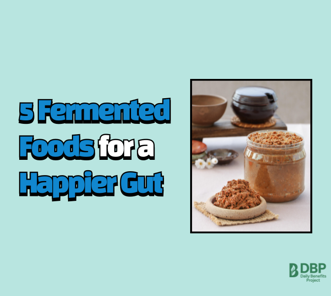 Graphic thumbnail with fermented foods text for gut health